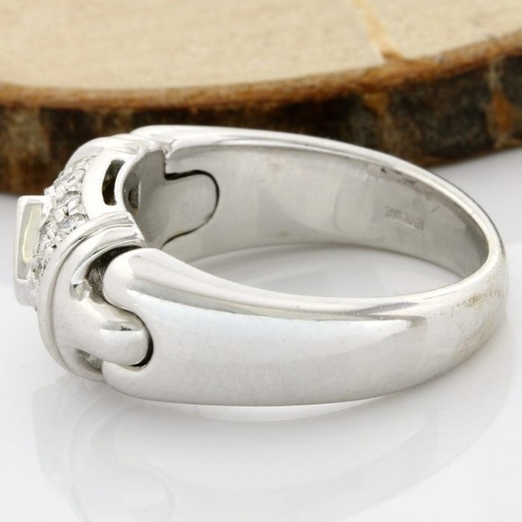 BVLGARI 18k white gold .45 carat diamond ring - Picture 3 of 5